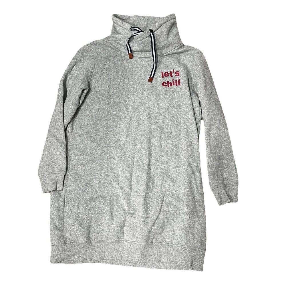Lets Chill Apparel by Esmara Womens Gray Sweatshirt long Dress Large 12/14 Gray